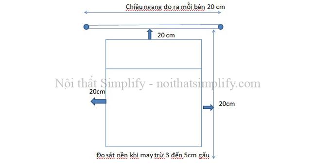Cách đo vải may rèm